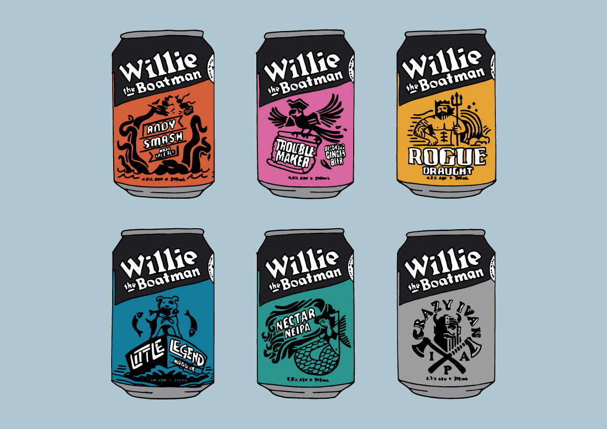 Willie The Boatman Collection New A3