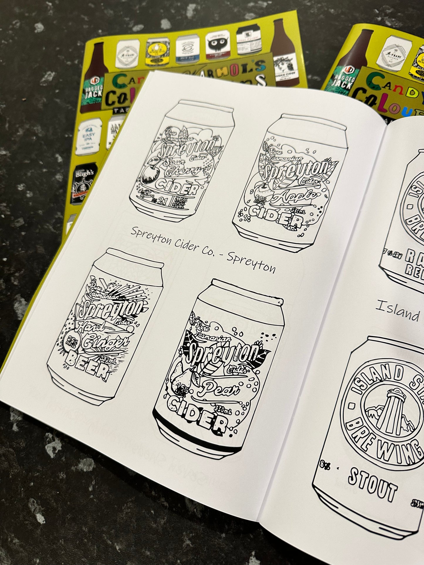 Candy Warhol’s Colouring Cans - Tasmania Edition
