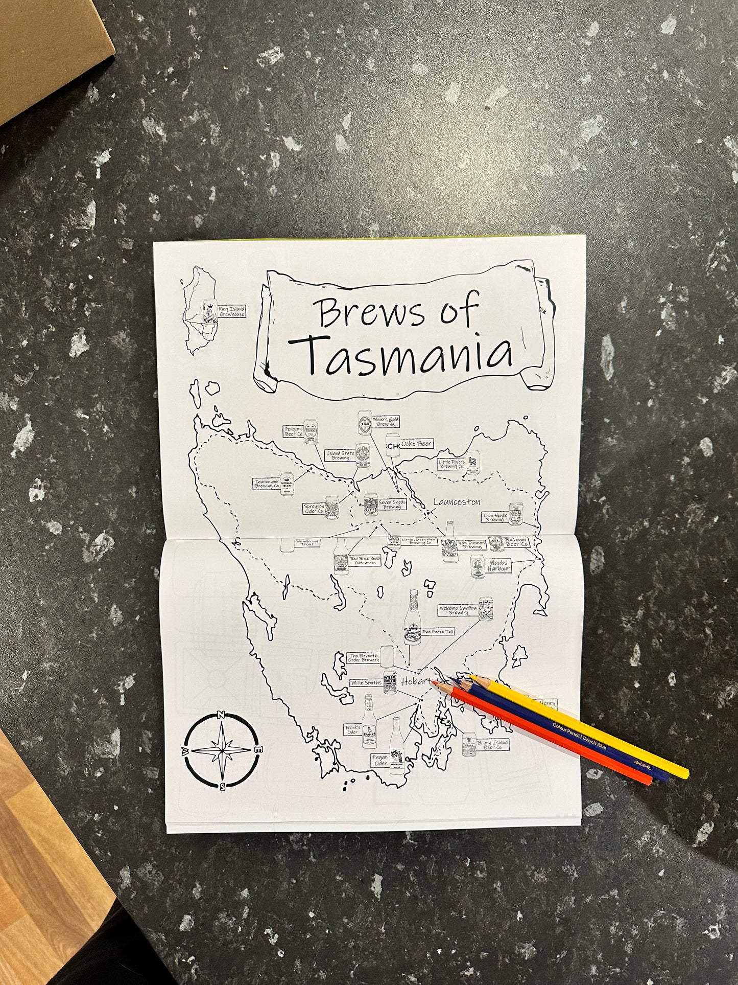 Candy Warhol’s Colouring Cans - Tasmania Edition